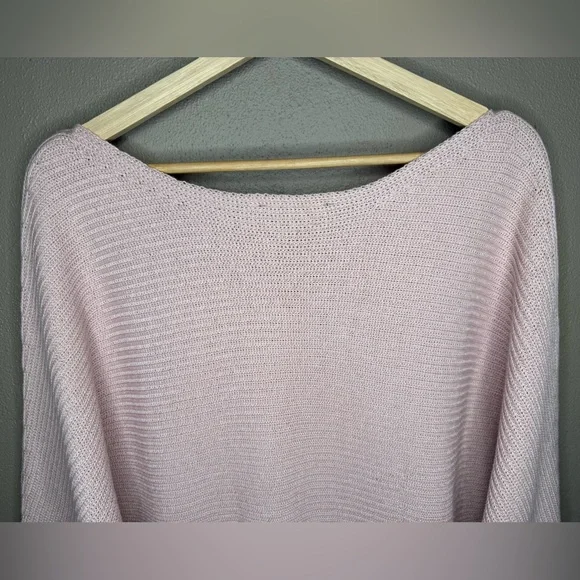 Boston Proper Women's Soft Pink Off the Shoulder Knit Sweater Size Large Preppy - Picture 12 of 16